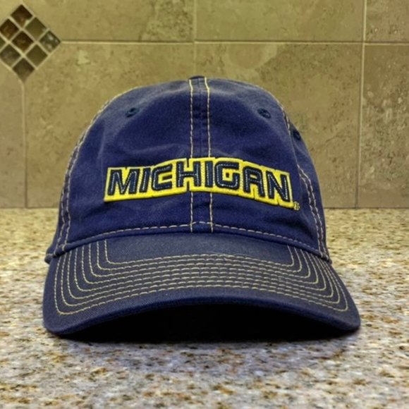 Vintage Michigan Wolverines New Era Strapback - Picture 1 of 6